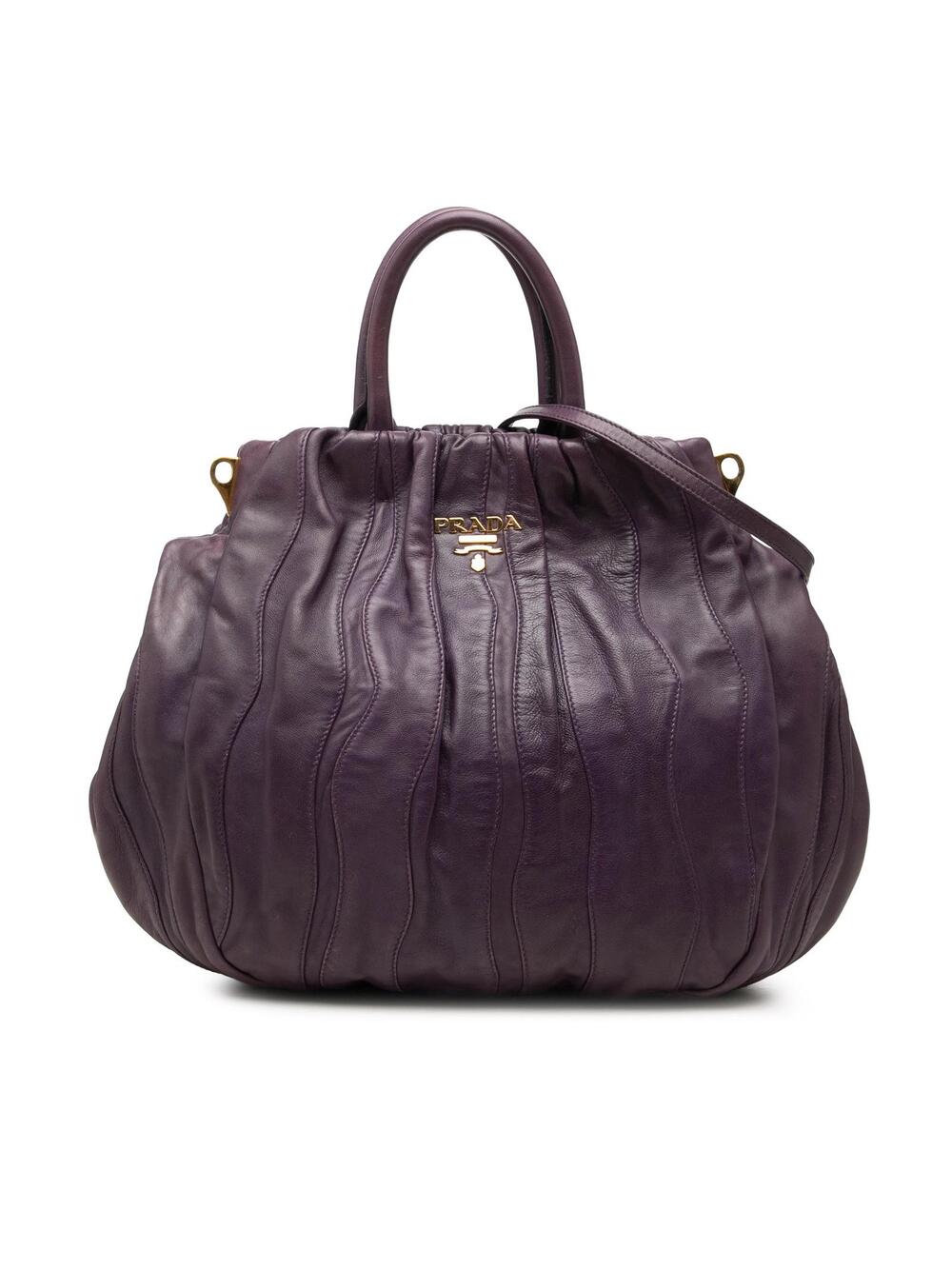 Prada Nappa Waves Satchel Pre-Loved #356601P39B